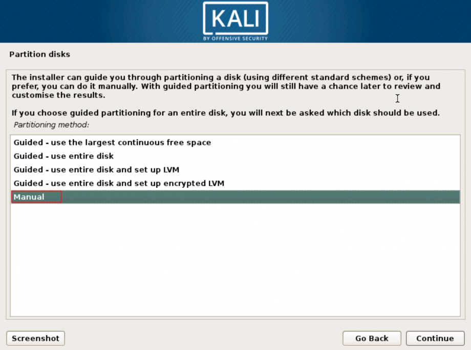 How To Manually Partition And Encrypt Kali Linux It Blog