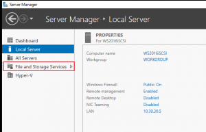 Подключение iscsi к windows server 2016