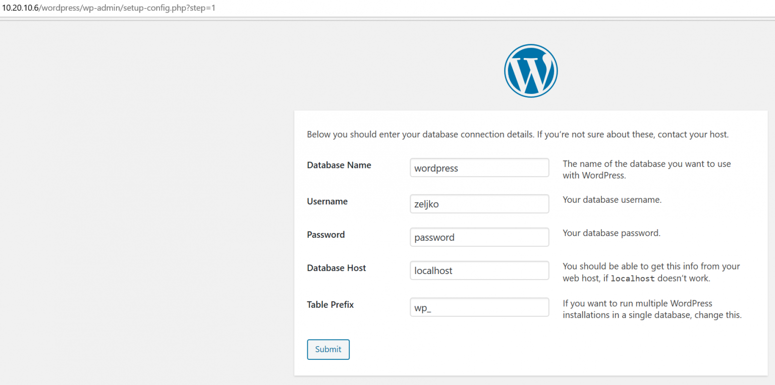 Install org. WORDPRESS install. WORDPRESS username. Данные Single. Wp Configurator how to make a product Size.