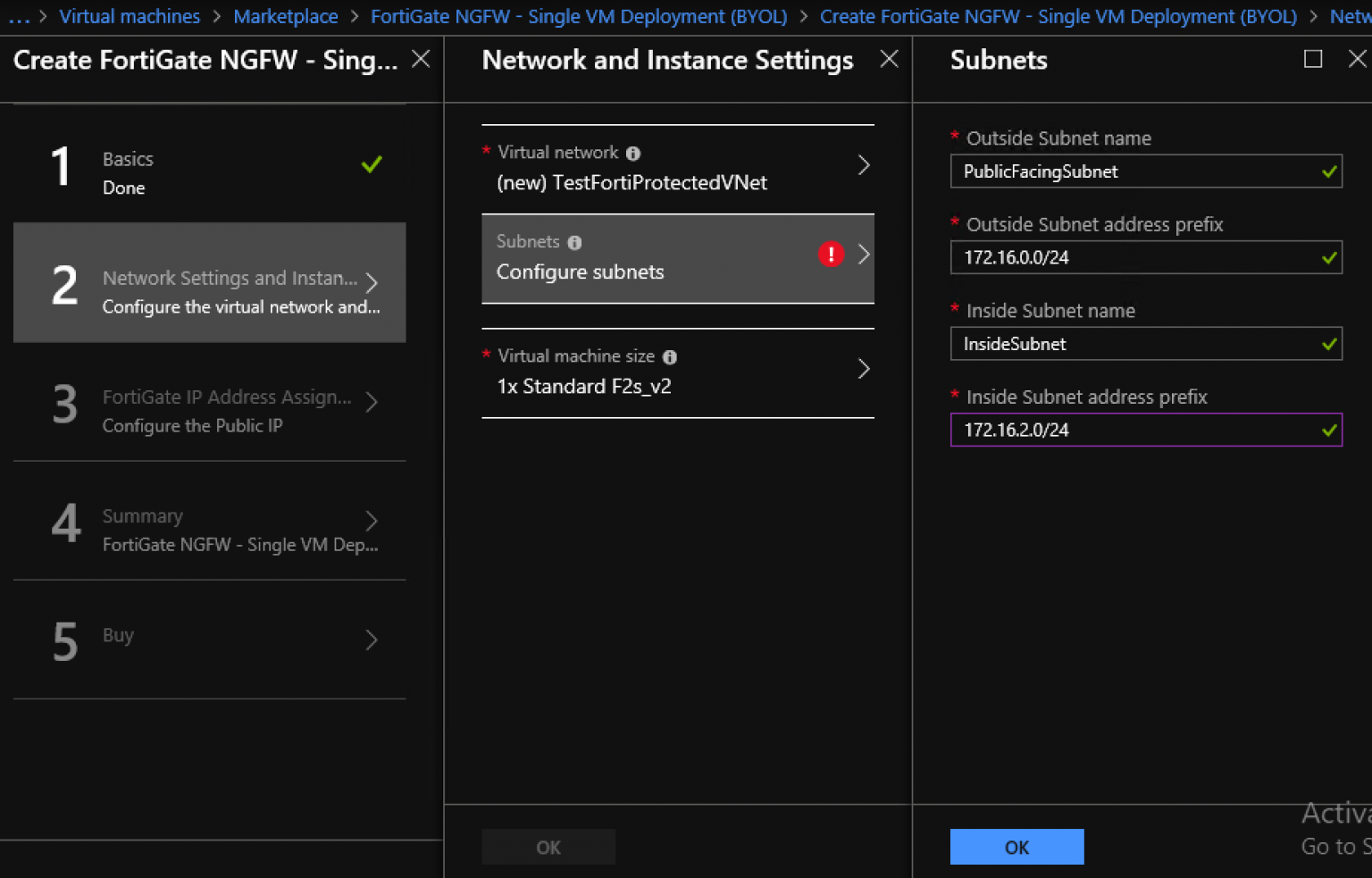 fortigate azure licensing vm