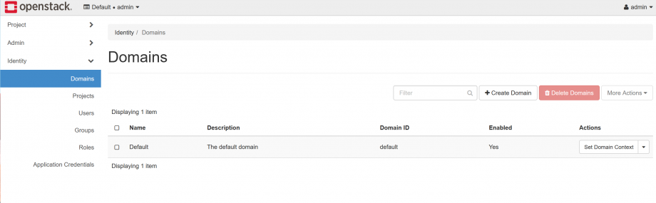 Openstack Domains Menu Missing In Horizon Dashboard Centos It Blog