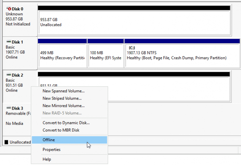 How to attach physical disk to VM inside Hyper-V | IT Blog